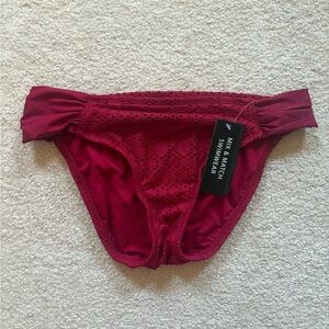 Nwt A.n.a Cranberry Bikini Bottom Size Medium